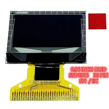 0.96 hüvelyk 30PIN OLED Képernyő SSD1306 Meghajtó IC 128*64 Parraller 3/4 vezeték SPI I2C UG-2864HSWEG01 Kép