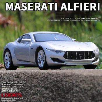 1:32 Maserati Alfieri Alufelni Sport Autó Modell, Szimuláció Fröccsöntött Fém Játék Járművek, Autó Modell, Hang, Fény, Gyűjtemény Gyerek, Ajándék Kép