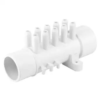 1,5 hüvelykes 10mm 10 Port PVC Medence Vízvezeték Sokrétű Meleg Tavaszi Fürdőkádban Medence, Gyógyfürdő Tartozékok Kép