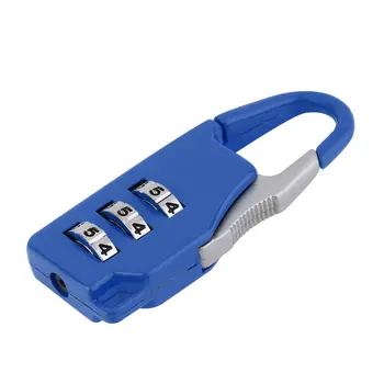 1 db Biztonsági 3-As Kombináció Utazási cink ötvözet Bőrönd Bőrönd Táska, Ékszer Doboz Eszköz Láda Kód Zipper Lock Lakat Kép