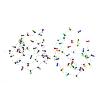1m Jól Babaház Miniatűr Egy sor multi-színes, műanyag Karácsonyi fények Kép