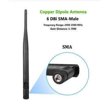 2.4 G WiFi Antenna 5dBi antenna 2,4 GHz-es SMA Csatlakozó SMA FÉRFI Nagy Nyereség a Vezeték nélküli Hálózati Útválasztót pigtail kábel Kép