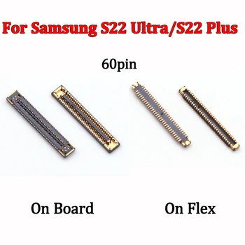 2-5DB 60Pin USB Töltő Töltő FPC Csatlakozó Port Samsung Galaxy S22 Ultra S908B/S22 5G S901B/S22 Plusz S906B LCD Kijelző Kép