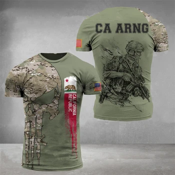 2023New Mexikói Hadsereg Álcázás T-shirt Férfi 3d Nyomtatott Túlméretezett Póló Veteranos Mexicanos Tee Nyári Bandera Mexicana Felső Kép