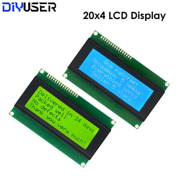 20x4 LCD Modulok 2004 LCD Modul, LED-es Kék Fehér Háttérvilágítás Karakter/Sárga zöld Kép