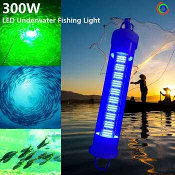 300W Friss Vizet VEZETETT Halászati Csali, Csali 12V Víz alatti LED Halászati Fény, Fehér, Zöld, Kék, Sárga Színben Kép