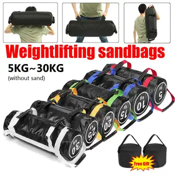5-30KG súlyemelés bolgár Sandbag Box Fitness Edzés Multi-funkcionális testedzés Nagy Intenzitású Gyakorlatok Táska Kép
