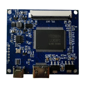 50-pin EDP LCD Vezérlő Vezető Testület, HDMi-kompatibilis Dolgozik TTL 50Pin Képernyő Felbontás 7300101463 1024x600 MY10 22 Hajó Kép