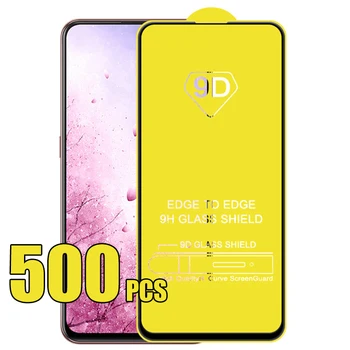 500pcs 9D Teljes Ragasztó Fedezze Ívelt Edzett Üveg Képernyő Védő Fólia Pajzs Samsung Galaxy A04 A14-es A24 V34 A54 A04E A04S Kép