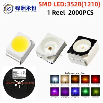 500Pcs SMD 3528 LED Piros, Kék, Zöld, Fehér, Sárga, RGB LED Lámpa Gyöngyök Mérete 1210 fénykibocsátó Dióda Magas Minőségű Fényes Kép