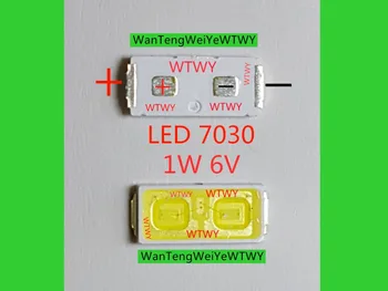 50PCS High Power LED-es Háttérvilágítás 1W 6V 7030 hideg Fehér ÉLES LED LCD TV Háttérvilágítás Alkalmazás Kép