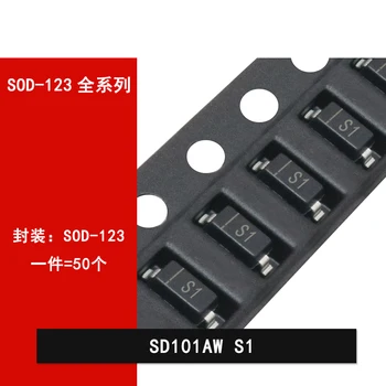 50pcs SD101AW/103AW/BW S1 S4 S5 SD103CW S6 SMD Schottky dióda SOD-123 Kép