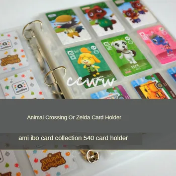 540 Kártya Pozíció Birtokosa Tároló 60 Oldal Amiibo Kártya Gyűjtemény Fájlok Animal Crossing Zleda Játék Gyönyörű Kártya Könyv Kép