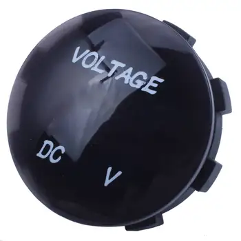 5V-25V DC Voltmérő Digitális LED Kijelző Panel Szerelt Kör Vízálló Autó, Motor Autó Kép
