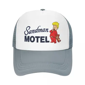60-as Sandman Motel Logó a Kisfiú meg Mackó Baseball Sapka Sunhat baseball Sapka Sapka Férfi Női Kép