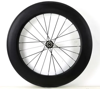 700C 88mm mélység út a szén-25mm kerék szélesség egyetlen hátsó kerék teteje/Csöves kerékpár szénszálas kerékpár 3K matt Kép