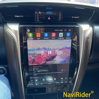 8GB+256 gb-os Autó Multimédia Lejátszó GPS TOYOTA Fortuner 2016-2020 Tesla Stílus 12.1 hüvelyk 2Din Navigációs Sztereó Vezeték nélküli CarPlay Kép
