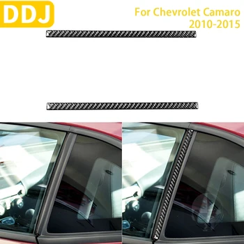 A Chevrolet Camaro 2010-2015 Tartozékok Szénszálas Automatikus B oszlop Takarja Csík Ajtó Post Ablak Trim Matrica Kép