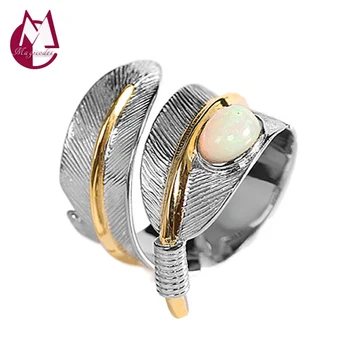 A Gyűrű Igazi 925 Sterling Ezüst Opál Kő Toll Luxus Minőségű Ékszerek Nők 2023 Új Kínál Ingyenes Szállítási Nagykereskedelmi R3 Kép