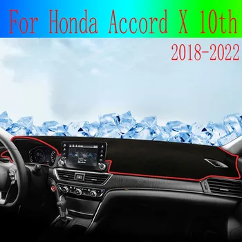 A Honda Accord X 10 2018-2022 Autó Műszerfal Borító Szőnyeg Nap Árnyékban Pad műszerfal Szőnyegek Trim Protector Tartozékok D Kép