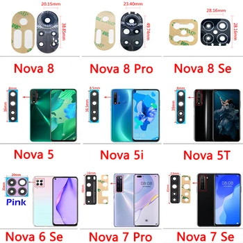 A Huawei Nova 5T 5 5i 5T 5Z Se 6 7 8 Pro Nova 8 Se Hátsó Hátsó Kamera Üveg objektívvédő Ragasztóval Öntapadó Matrica Kép