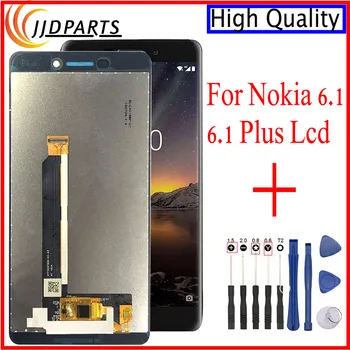 A Nokia 6.1 Lcd-TA-1043 TA-1054 TA-1068 LCD Kijelző érintőképernyő Digitalizáló Közgyűlés 5.5