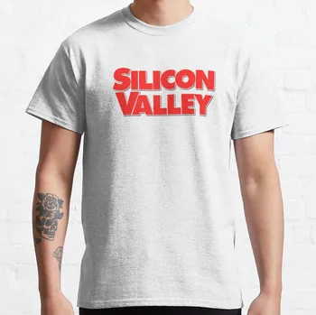 A szilícium-Völgy T-Shirt plus size póló férfi grafikus póló pólók férfi Kép