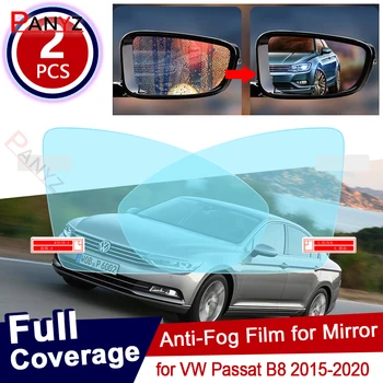 a Volkswagen VW Passat B8 2015~2020 Teljes Borító Anti-Köd Film Visszapillantó Tükör Esővédő Fóliák Anti-Köd Filmek Világos, Tartozékok Kép