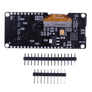 A Wemos ESP8266 WiFi Modul 0.96 Hüvelykes OLED Kijelző NODEMCU Vezeték nélküli Fejlesztési Tanács Micro USB Interfész Kép
