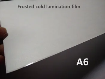 A6 Forsted Textúra Fotó Papír, PVC Hideg Laminálás Film Kép