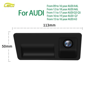 AHD éjjellátó Hátrameneti Automatikus Parkolás 170 Fokos Autó Visszapillantó Kamera Vízálló HD Videó Az AUDI A4L Q3 Q5 Q7 A3 Kép