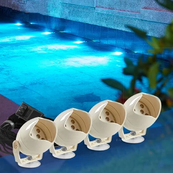 Akváriumok & Kiegészítők Lámpa Távirányító Víz alatti IP68 Vízálló Medence Lámpa RGB LED Akvárium akvárium Lámpák Kép