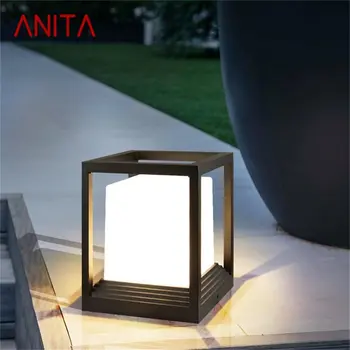 ANITA Solar Kültéri Lámpa Utáni Fény, LED-es Vízálló Modern Pillér Lámpa Kerti Verandán, Erkélyes Udvarra Villa Kép