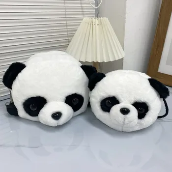 Aranyos Óriás Panda Kors Táska Plüss Rajzfilm Táska Panda Baba Plüss Kors Táska Divat Táska Szabadidő Táska Gyerekeknek Ajándék Táska Kép