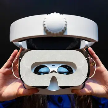 Arcát Fedezi A VR Headset 100 egyszeri VR Tapasztalat, Arc Maszkok Egészségügyi Ruhával Megakadályozzák a Verejték, Majd a Szennyeződés Lélegző Kép