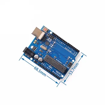Az UNO - R3 ATmega328P MCU fejlesztési tanács hivatalos verzió vezérlő modul kompatibilis az arduino Kép