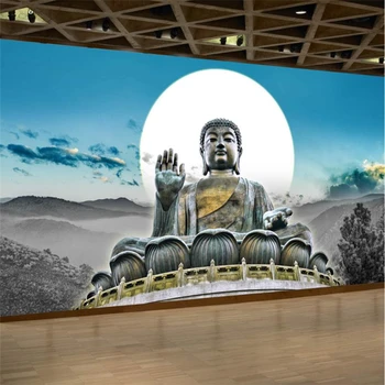 beibehang Háttérkép egyéni nagy falfestmény háttérkép HD nagy kép Tian Tan Buddha háttér díszítő festés cucc de parede Kép