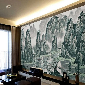 beibehang Magas minőségű, egyéni fotó tapéta víz táj festés nappali TV fali háttér freskó háttérkép Kép