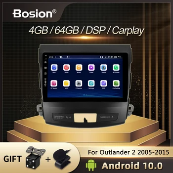 Bosion DSP IPS GPS-Mitsubishi Outlander/peugeot 4007 2005-2015 autórádió Multimédia Lejátszó Navigáció GPS Android 10 Kép
