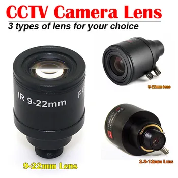 CCTV Lencse, 9-22mm 2.8-12mm 6-22mm Kézi Varifokális M12 Mount Varifokális Lencse 4MP/5 MEGAPIXELES CMOS/CCD Érzékelő Biztonsági IP/AHD Kamera Kép