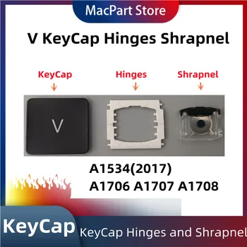 Csere Egyéni V KeyCap Zsanérok, valamint Repesz Alkalmazható a MacBook Pro A1534(2017)A1706 A1707 A1708 Billentyűzet Kép