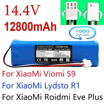 Csere XiaoMi Lydsto R1 Roidmi Eve Plusz Viomi S9 Robot Porszívó Akkumulátor Kapacitás 12800mAh Tartozékok Alkatrészek Kép