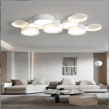 Csillárok Lámpák Új Nappali Mennyezetről Függő Lámpa Kreatív LED-es Hálószoba A Modern Minimalista Étkező Whiteing Kép