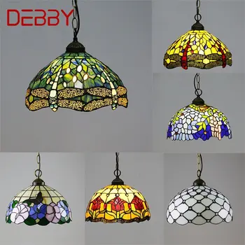 DEBBY Tiffany Medál Fény Modern LED Kreatív Lámpa, Lámpatestek, Dekoratív Otthon Élő Étkező Kép