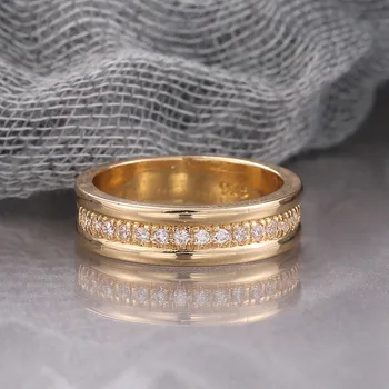 Divat Galván Gyűrű Sokoldalú Egyszerű Design, a Nők, Férfiak Romantikus Eljegyzés, Esküvő Dekoráció Ujj Gyűrű, Ékszerek, Ajándék Kép