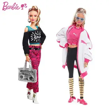 Eredeti Barbie Sport, Divat, Kabát, Sport Baba Limitált Kollekció Lány Játék Divat Közös Sport Stílus Születésnapi Ajándék DWF593 Kép