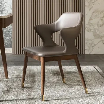 Fa Északi Nappali Szék Irodai Asztal Design Fotel Lágy Nappali Szék szépségszalon Sillones Otthon Bútor YY50LC Kép