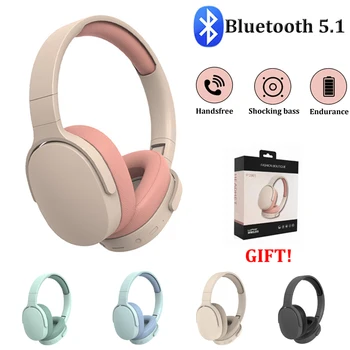 Fejhallgató Bluetooth-Át Fül Sztereó HIFI Fülhallgató Vezeték nélküli Nehéz Basszus Játék Fülhallgató TF/AUX zenelejátszó MIC/Rádió Ajándékok New Kép