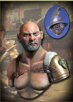 Festetlen Készlet 1/10 ősi harcos férfi mell Történelmi játék Ábra Gyanta Készlet Kép