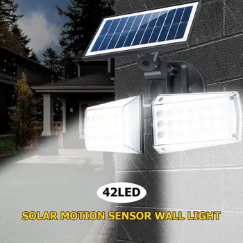 Forgatható Mikrohullámú sütő 20W LED 80 COB Solar Lámpák, Kerti Lámpa Dekoráció, Kültéri Fali Lámpa IP65 PIR Mozgásérzékelő Napelemes Lámpa Kép